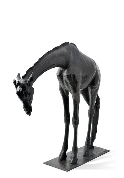 Large Giraffe with Lowered Head, modeled 1909-10, cast before 1913 by Rembrandt Bugatti