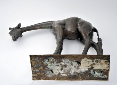 Large Giraffe with Lowered Head, modeled 1909-10, cast before 1913 by Rembrandt Bugatti