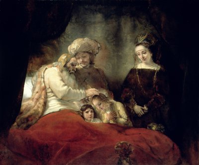Jacob Blessing the Sons of Joseph by Rembrandt van Rijn
