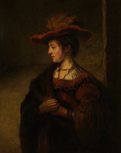 Portrait of Saskia van Uylenburgh by Rembrandt Harmensz. van Rijn