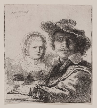 Self-Portrait with Saskia by Rembrandt van Rijn