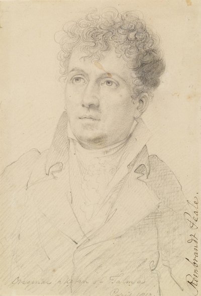 Portrait of Francois Joseph Talma by Rembrandt Peale