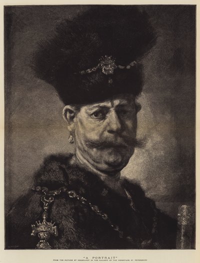 A Portrait by Rembrandt van Rijn
