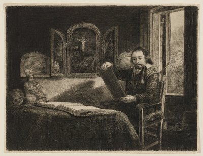 Abraham Francen, Art Dealer by Rembrandt van Rijn