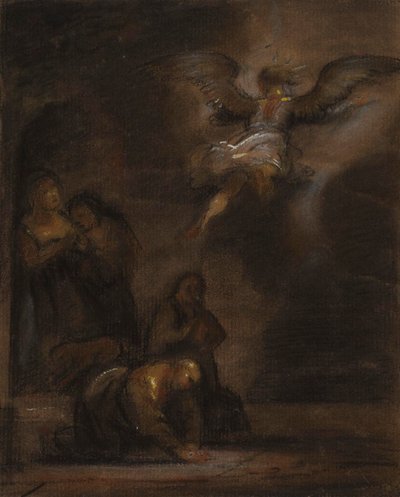 Abraham and the Angel by Rembrandt van Rijn