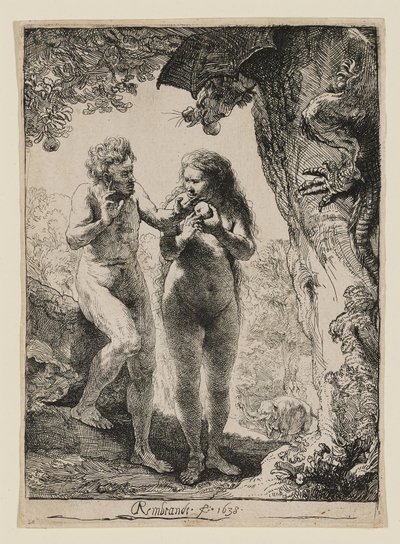 Adam and Eve by Rembrandt van Rijn