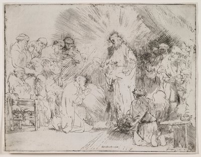 Christ Appearing to the Apostles by Rembrandt van Rijn