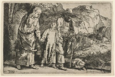 Christ Returning from the Temple with His Parents by Rembrandt van Rijn
