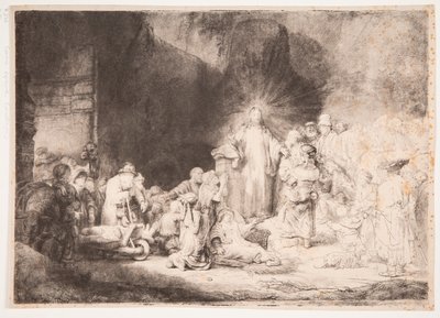 Christ with the Sick Around Him, Receiving Little Children (the "Hundred Guilder Print") by Rembrandt van Rijn