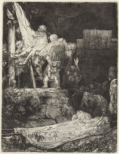 Descent from the Cross by Torchlight by Rembrandt van Rijn