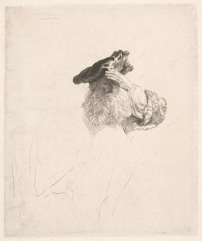 Old Man Shading His Eyes with His Hand by Rembrandt van Rijn