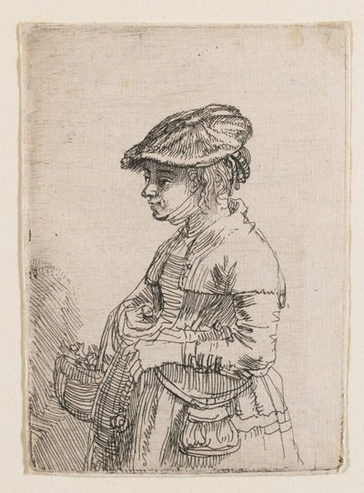 Girl with a Basket by Rembrandt van Rijn