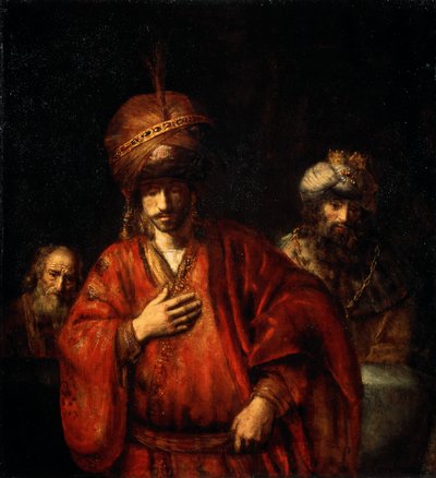 Haman Recognizes His Fate David and Uriah by Rembrandt van Rijn