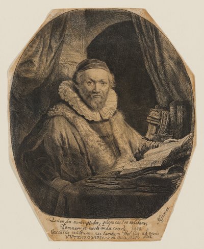 Jan Uytenbogaert by Rembrandt van Rijn