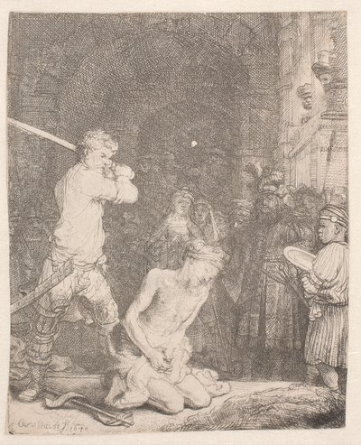 The Beheading of John the Baptist by Rembrandt van Rijn