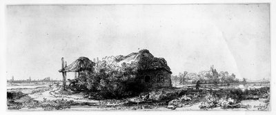 Landscape with a Cottage and Haybarn by Rembrandt van Rijn