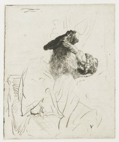 Old Man Shading His Eyes with His Hand by Rembrandt van Rijn