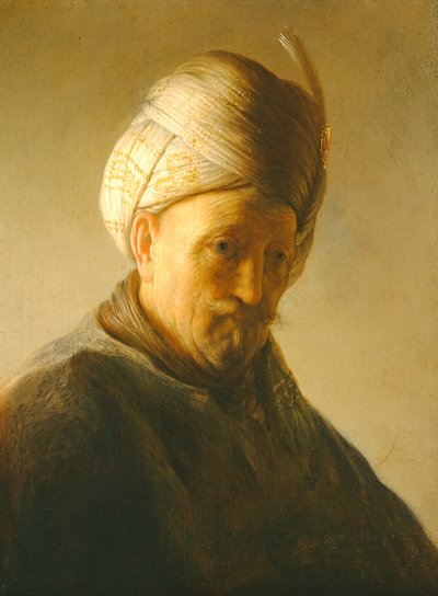 Portrait of a Man in a Turban, c.1630 by Rembrandt van Rijn