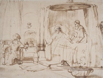 Scene from the Story of Antiochus and Stratonice by Rembrandt van Rijn