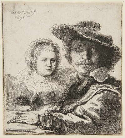 Self Portrait with Saskia by Rembrandt van Rijn