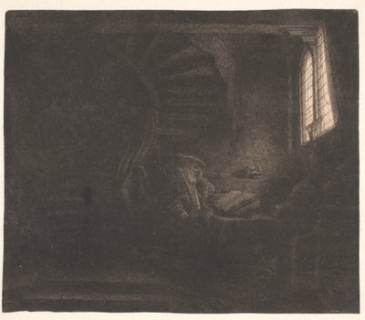 St. Jerome in a Dark Chamber by Rembrandt van Rijn