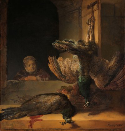 Still Life with Peacocks by Rembrandt van Rijn