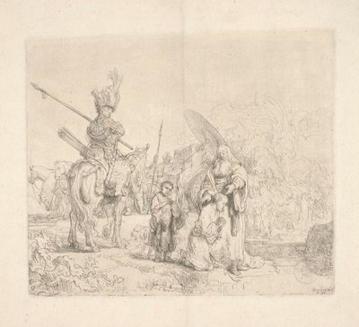 Saint Philip the Deacon Baptizing the Eunuch of the Queen of Ethiopia Candace (The Baptism of the Eunuch) by Rembrandt van Rijn