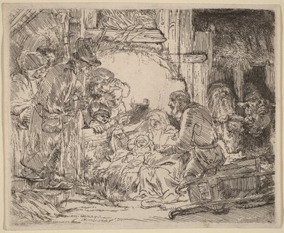 The Adoration of the Shepherds: With the Lamp by Rembrandt van Rijn