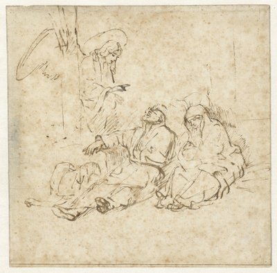 The Angel Appearing to Joseph in His Dream by Rembrandt van Rijn