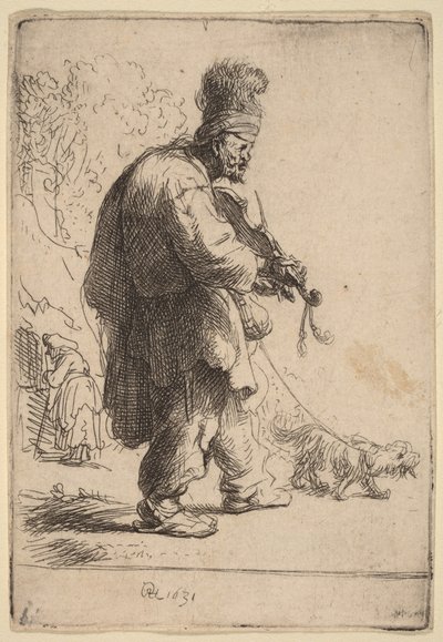 The Blind Fiddler by Rembrandt van Rijn