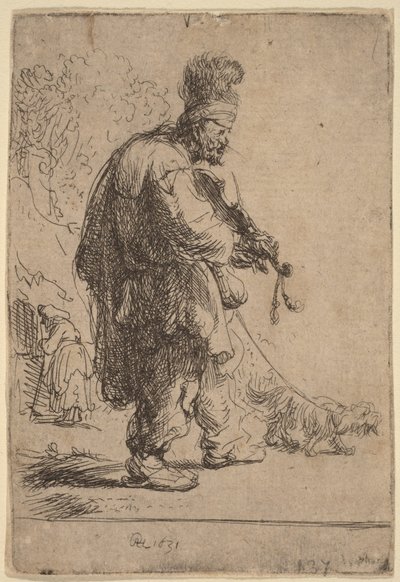 The Blind Fiddler by Rembrandt van Rijn