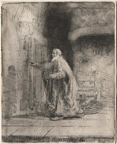 The Blindness of Tobit: The Large Plate by Rembrandt van Rijn