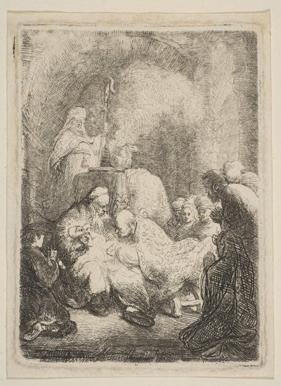 The Circumcision: Small Plate by Rembrandt van Rijn