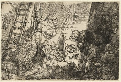 The Circumcision in the Stable by Rembrandt van Rijn