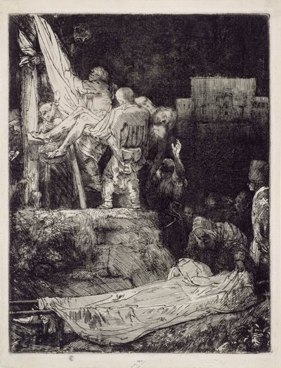 The Descent from the Cross by Torchlight by Rembrandt van Rijn