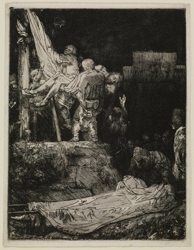 The Descent from the Cross by Torchlight by Rembrandt van Rijn