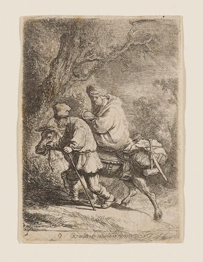 The Flight into Egypt by Rembrandt van Rijn