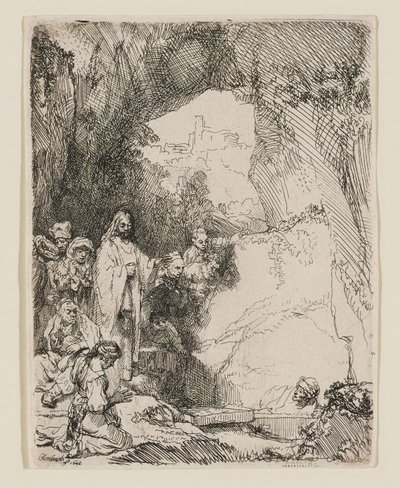 The Raising of Lazarus: The Smaller Plate by Rembrandt van Rijn