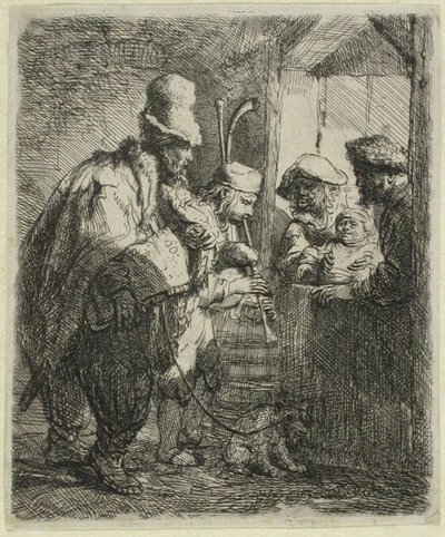 The Strolling Musicians by Rembrandt van Rijn