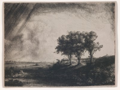 The Three Trees by Rembrandt van Rijn