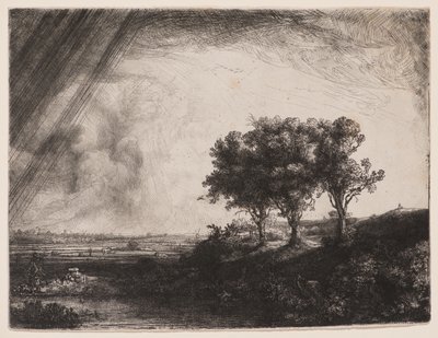 The Three Trees by Rembrandt van Rijn
