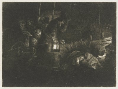 The Adoration of the Shepherds: A Night Piece by Rembrandt van Rijn