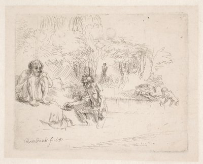 The Bathers by Rembrandt van Rijn
