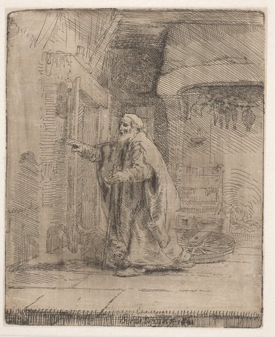 The Blindness of Tobit: The Larger Plate by Rembrandt van Rijn