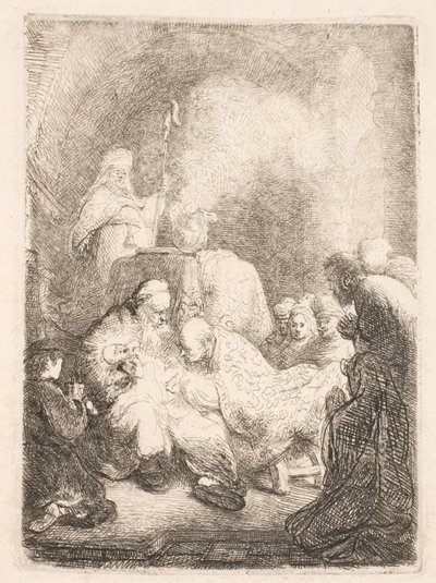 The Circumcision: Small Plate by Rembrandt van Rijn