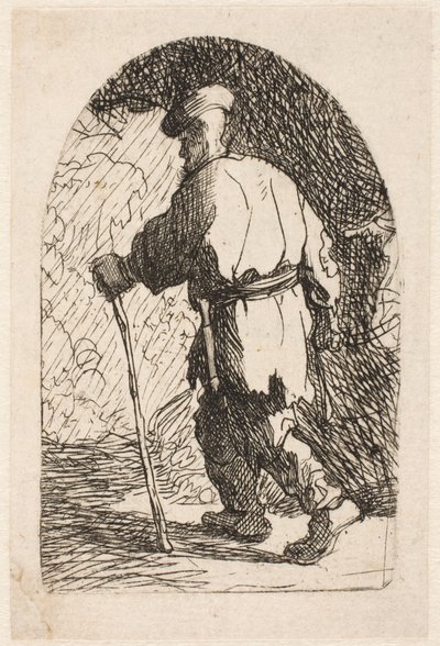 The Flight into Egypt: A Sketch by Rembrandt van Rijn