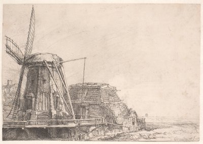 The Windmill by Rembrandt van Rijn
