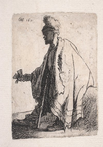 Leprous Beggar by Rembrandt van Rijn