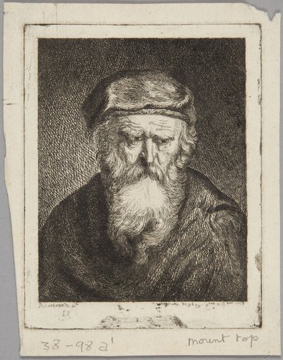 Melancholic Old Man by Rembrandt van Rijn