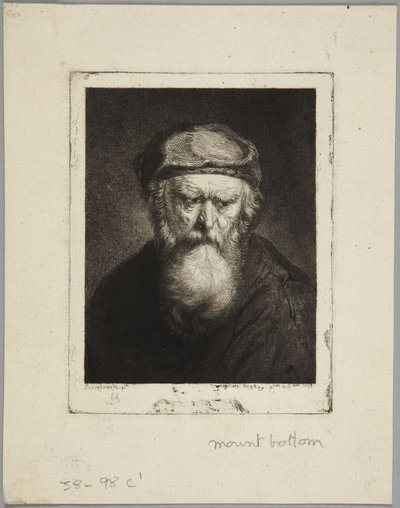 Atrabilious Old Man by Rembrandt van Rijn